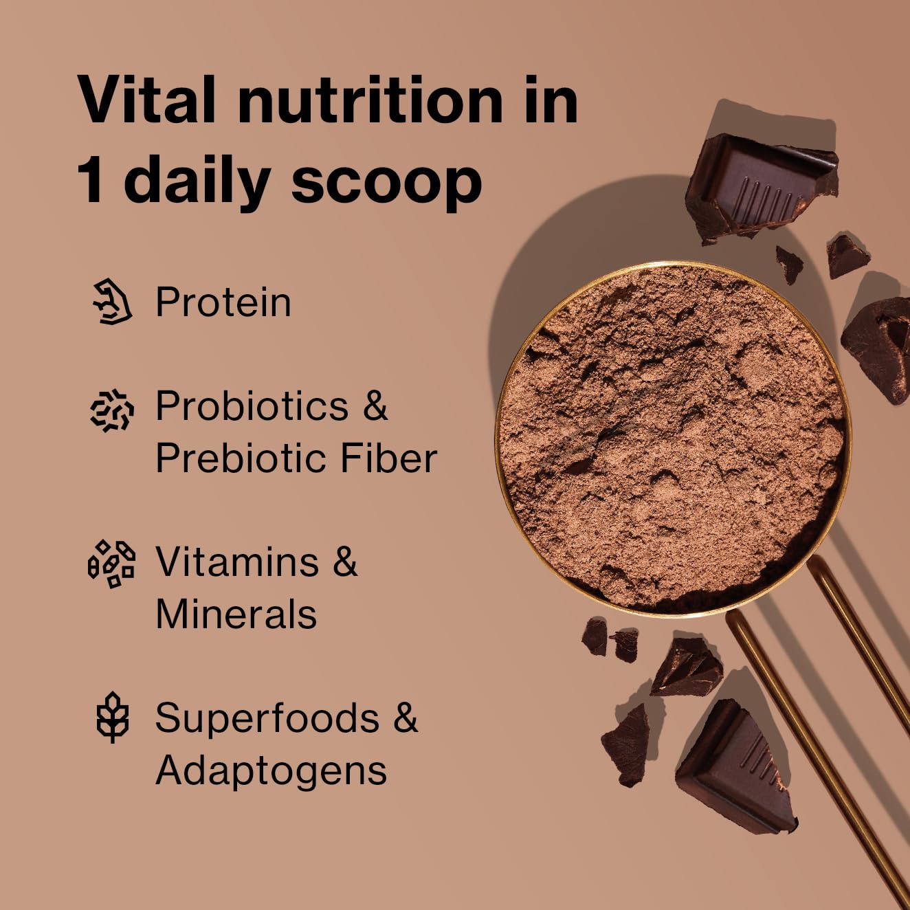 Shakeology ingredient close-up featuring superfoods and probiotics for gut health