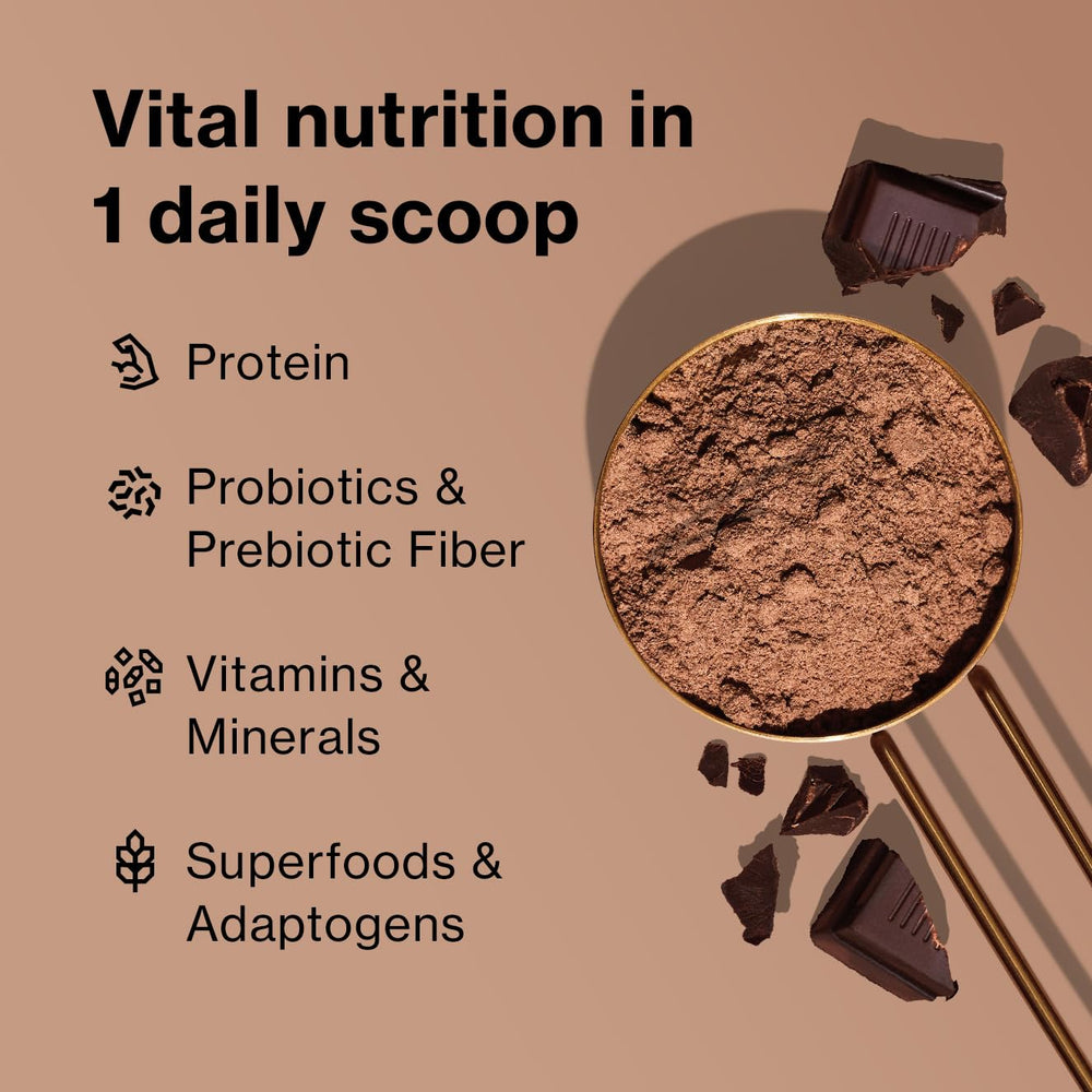 Shakeology ingredient close-up featuring superfoods and probiotics for gut health