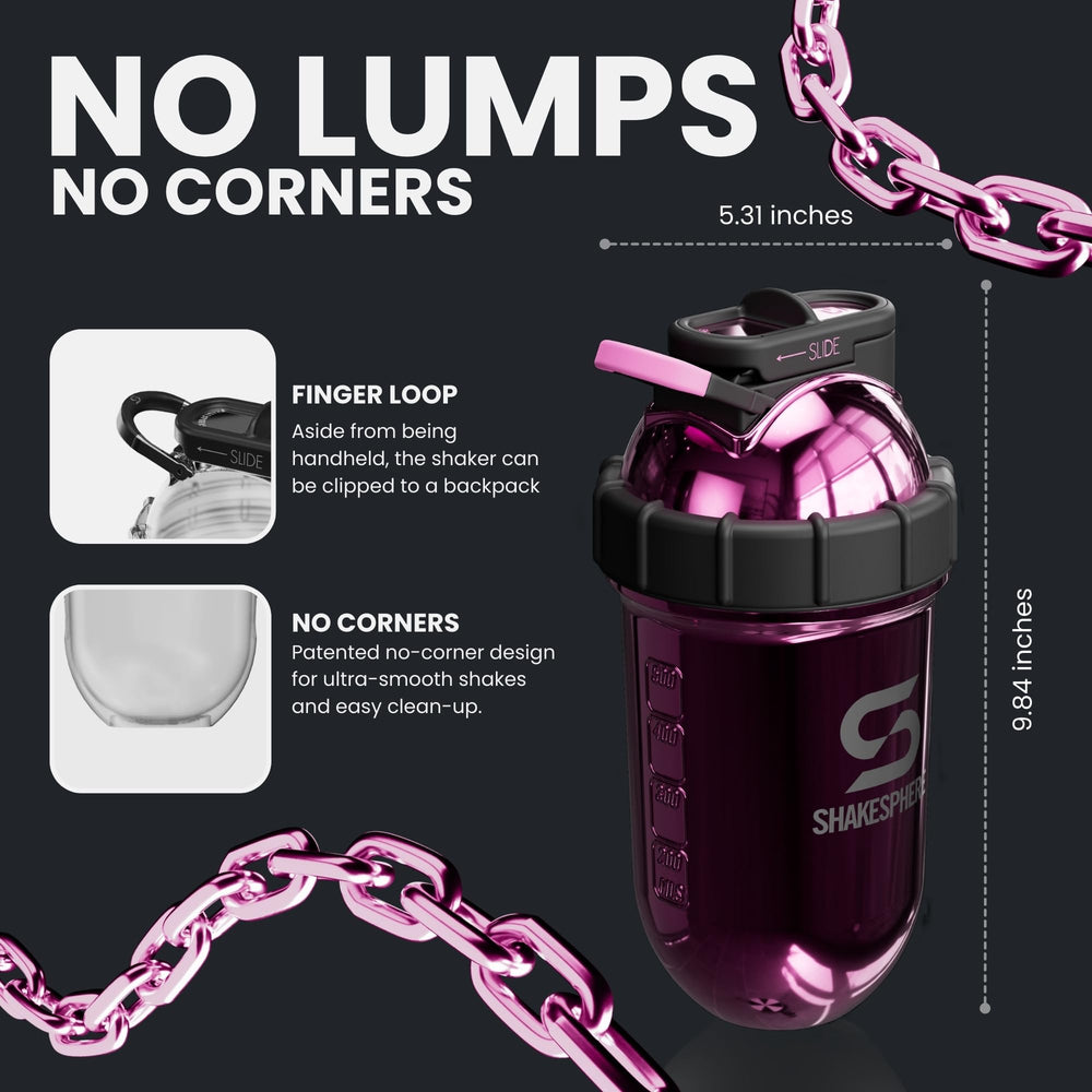 SHAKESPHERE hot and cold performance in a compact thermos-style shaker.