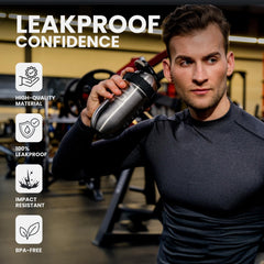 SHAKESPHERE patented capsule design blends smoothly for lump-free shakes