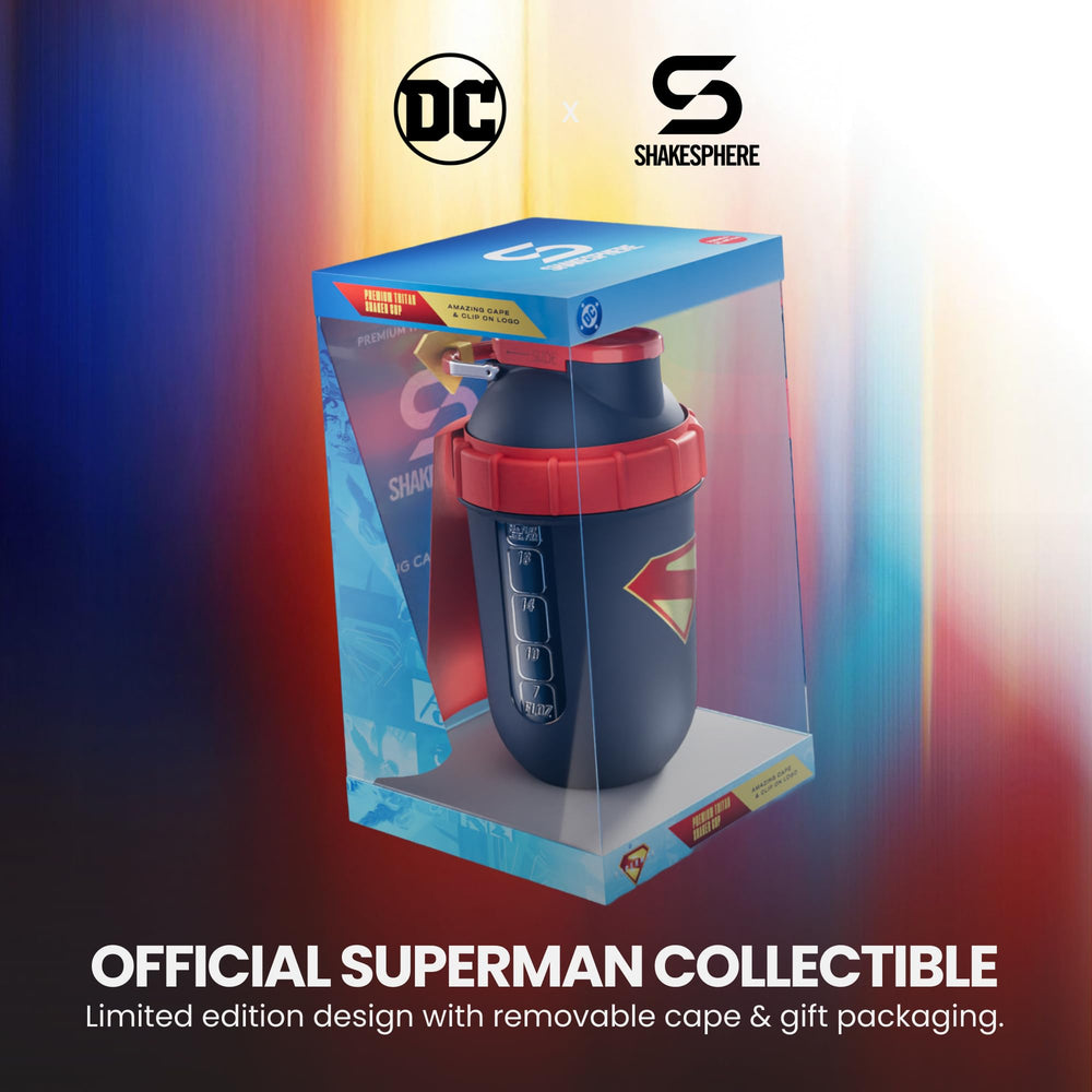 SHAKESPHERE Superman Edition 3D embossed logo adding superhero vibe