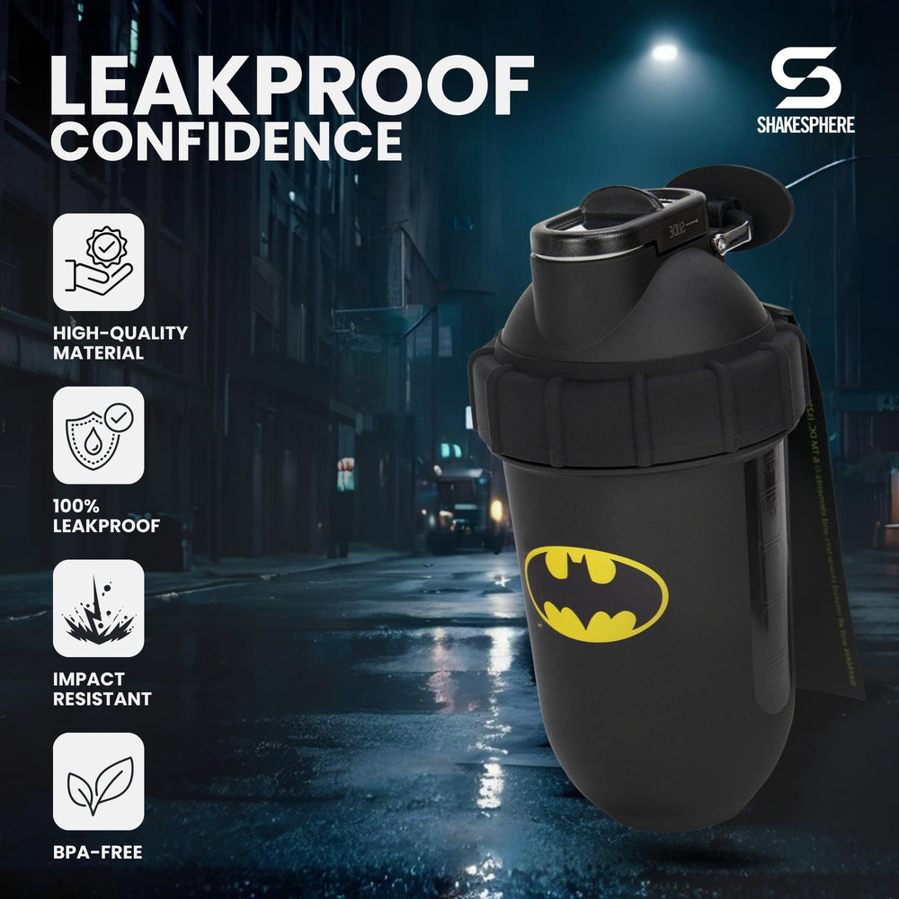 SHAKESPHERE Tritan 700ml shaker with crystal-clear body that resists odors after training.