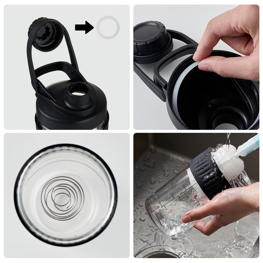 ShakeXpert stainless steel blending ball ensures smooth mixes.