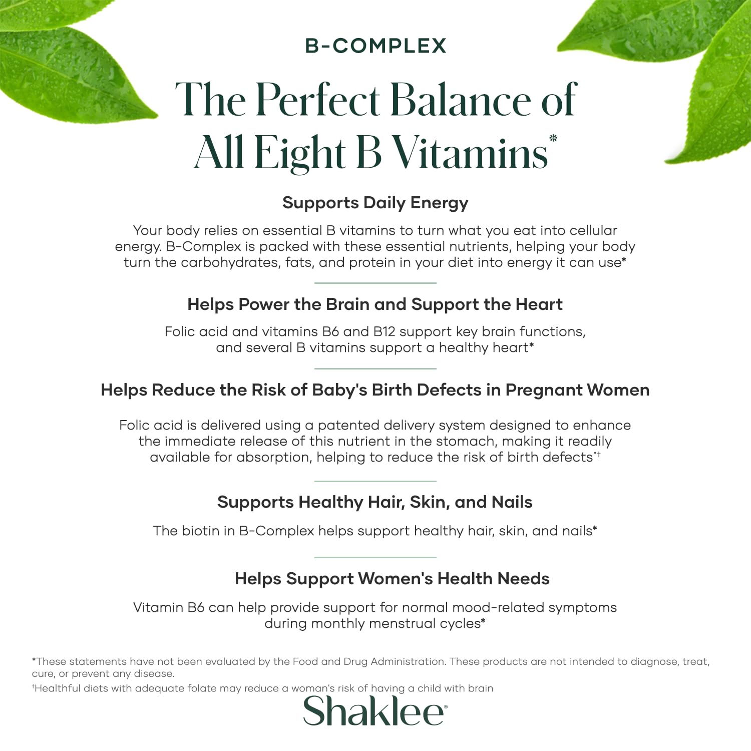 Shaklee B-Complex bottle pouring tablets demonstrates easy daily usage.