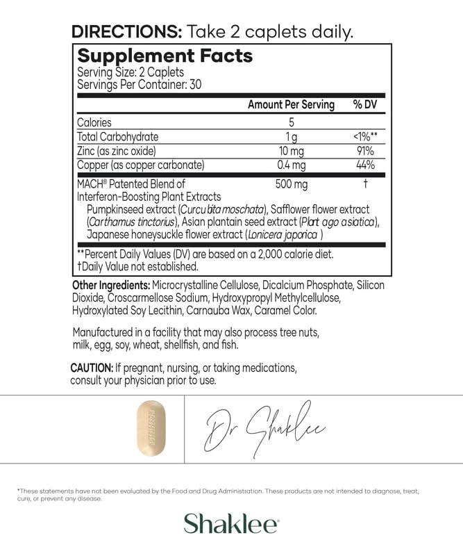 Close-up of NutriFeron caplets for a convenient two-per-day routine.