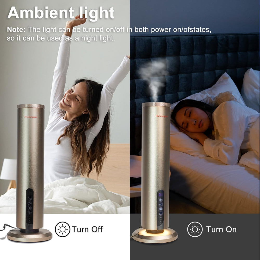 Shammgria diffuser with timer function for scheduled fragrance moments