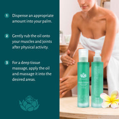 Shankara body oil after shower for daily moisturization and silky skin.