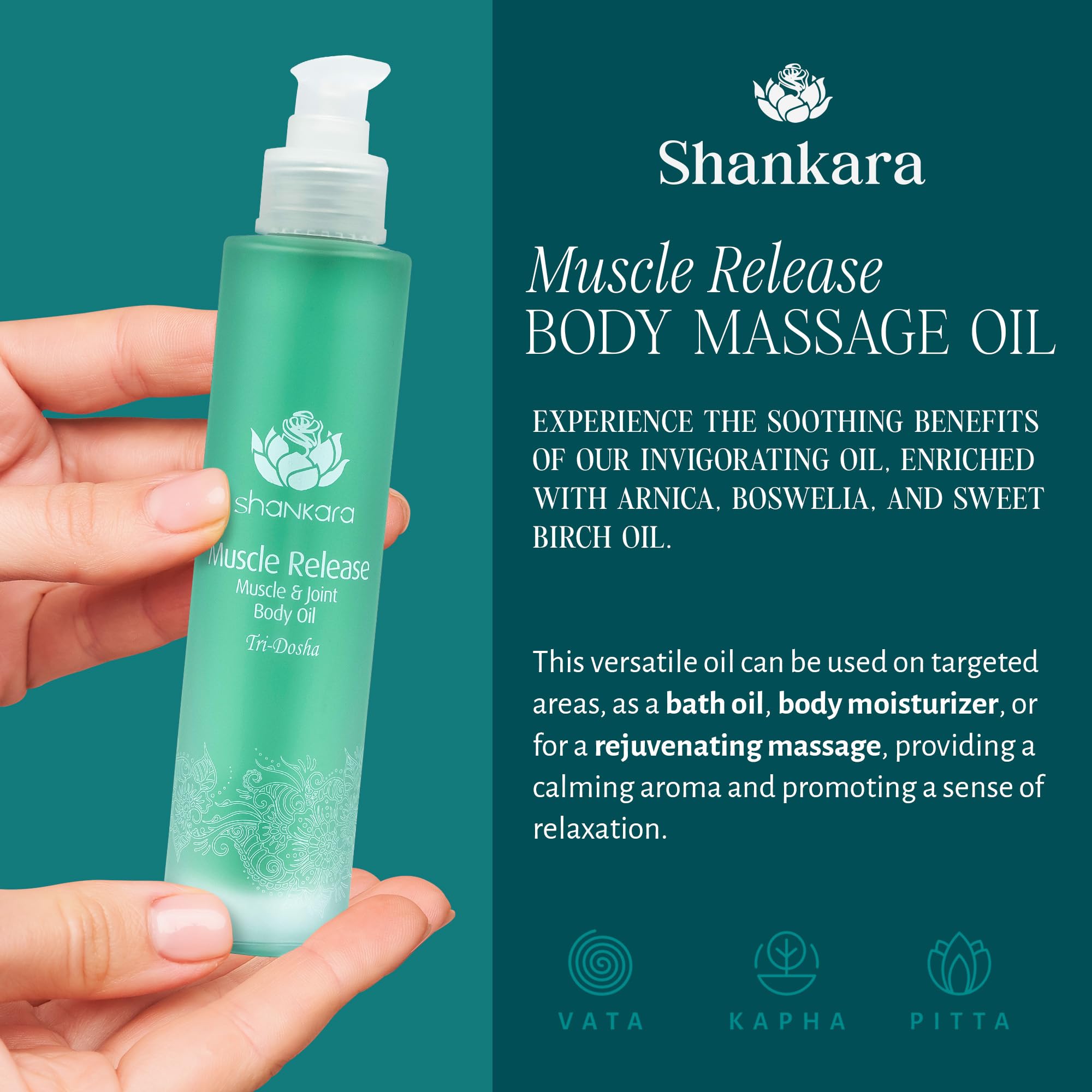 Shankara lavender-aromatherapy oil bottle delivers calming fragrance and skin care.