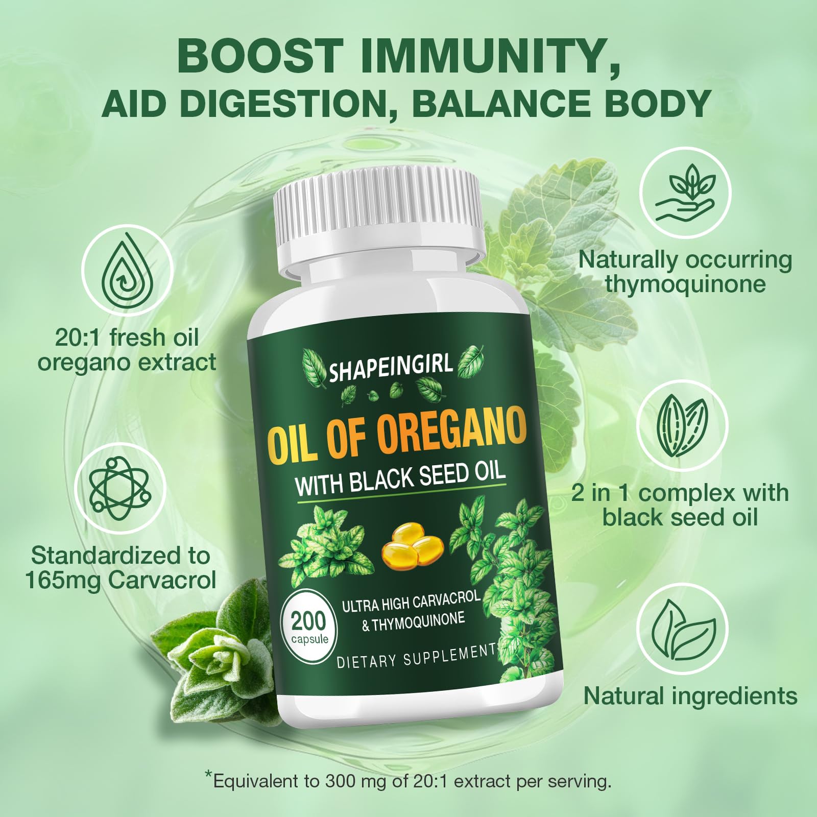Shapeingirl immune-support capsules offer convenient daily wellness