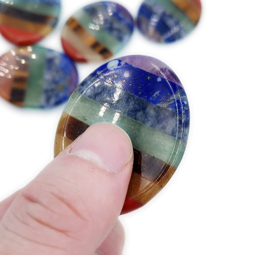 SHARKOOO chakra colors stone supports mindful daily practice