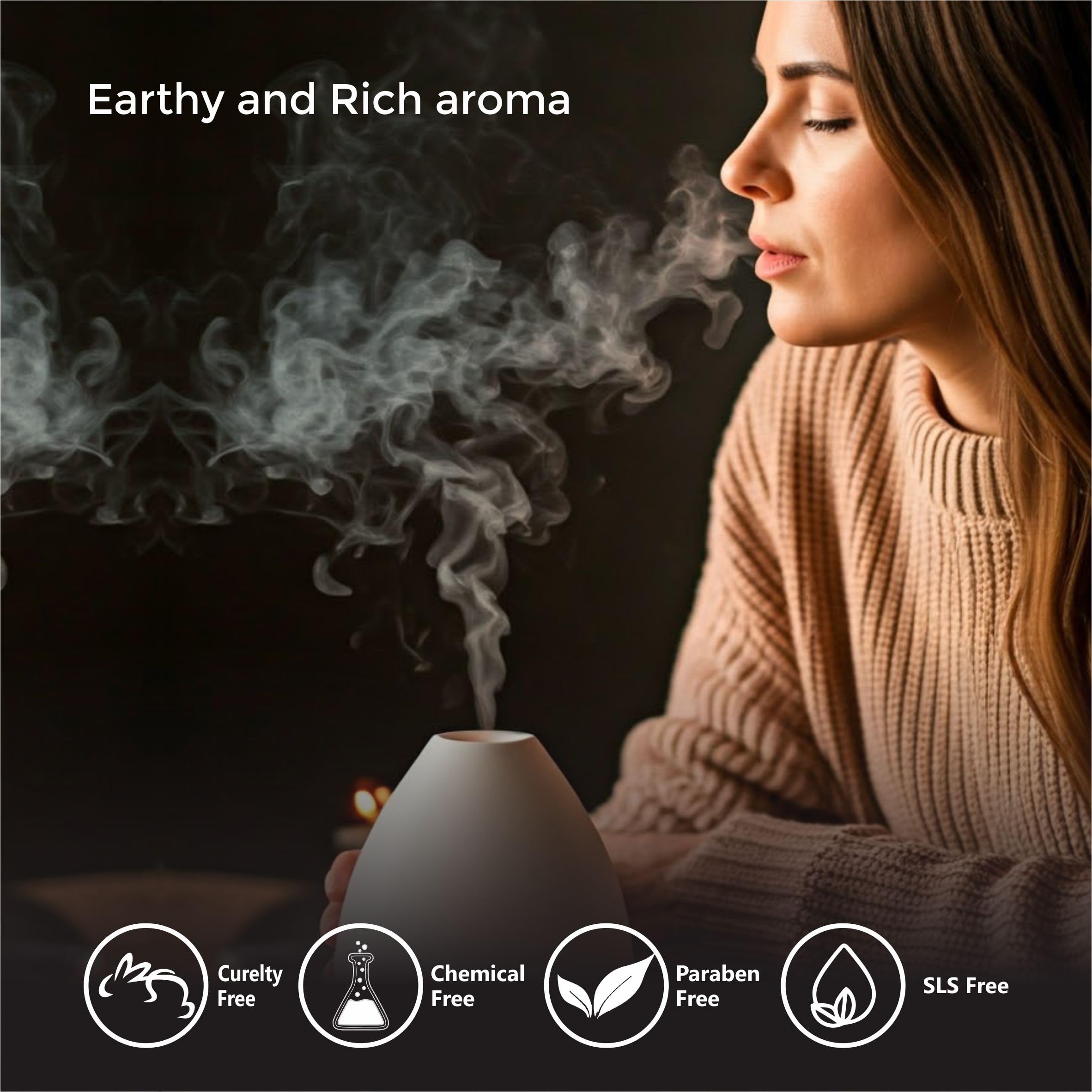 Angelica Root Oil in diffuser setup showcases calming ambiance.