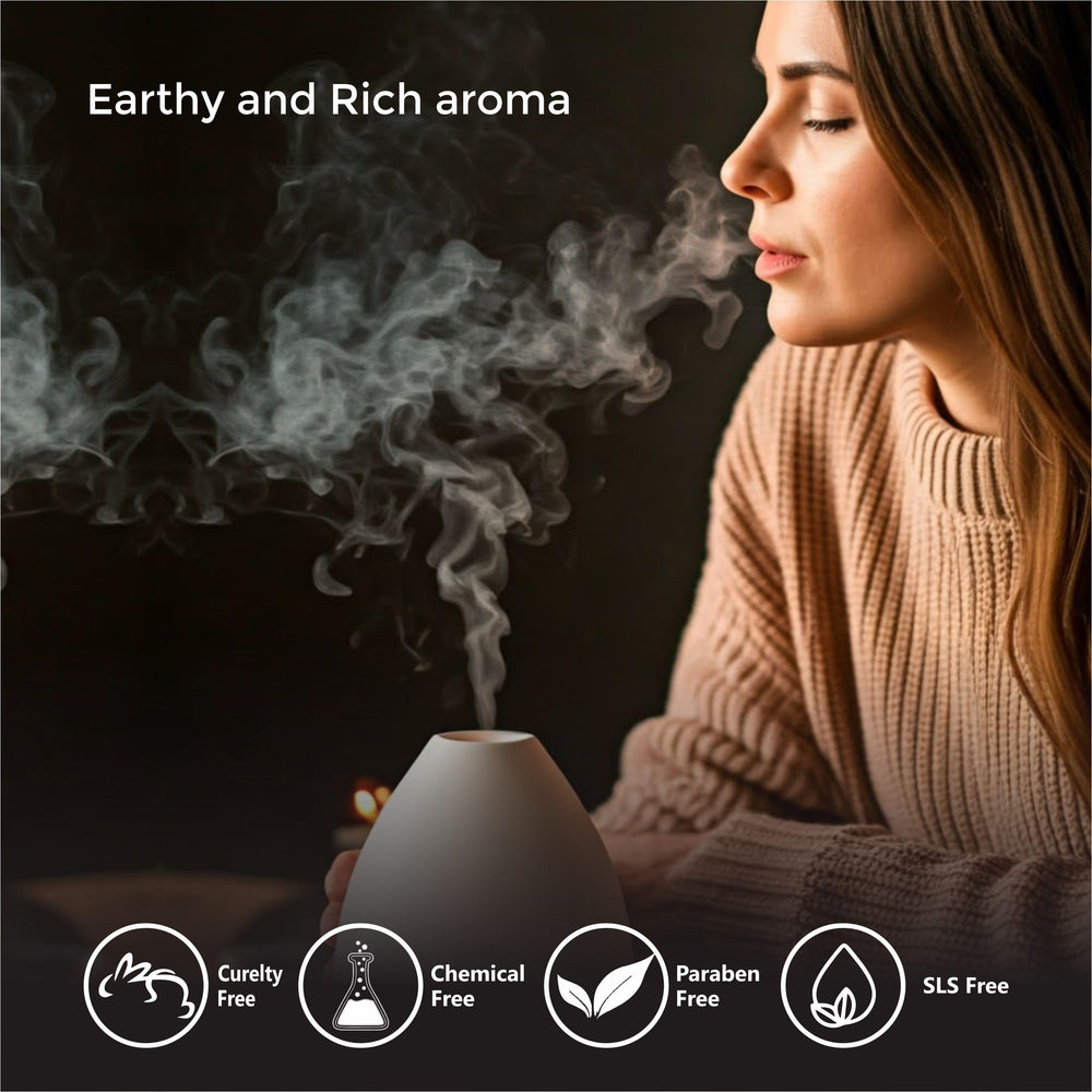 Angelica Root Oil in diffuser setup showcases calming ambiance.