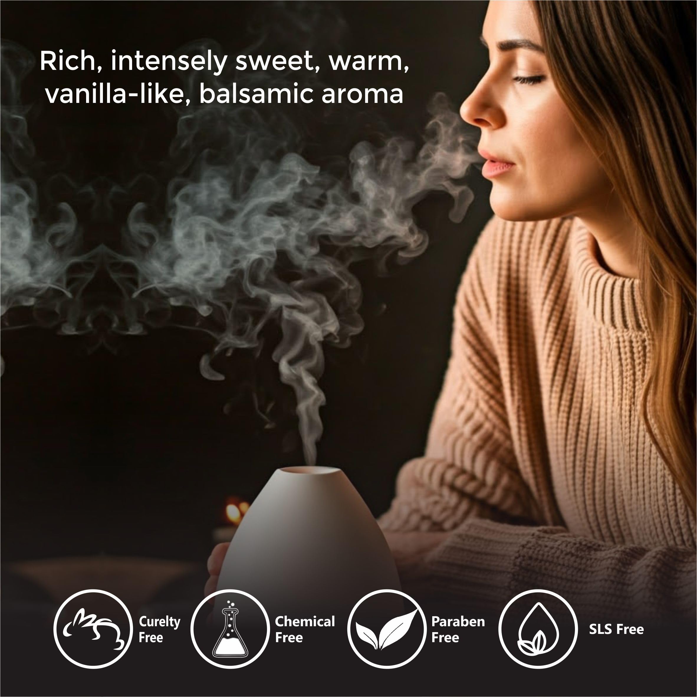 Sheer Essence benzoin oil featured in diffuser-friendly blending ideas.