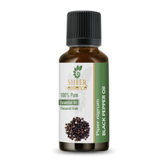 Sheer Essence Black Pepper Oil 15ml bottle for diffuser use and mood uplift.