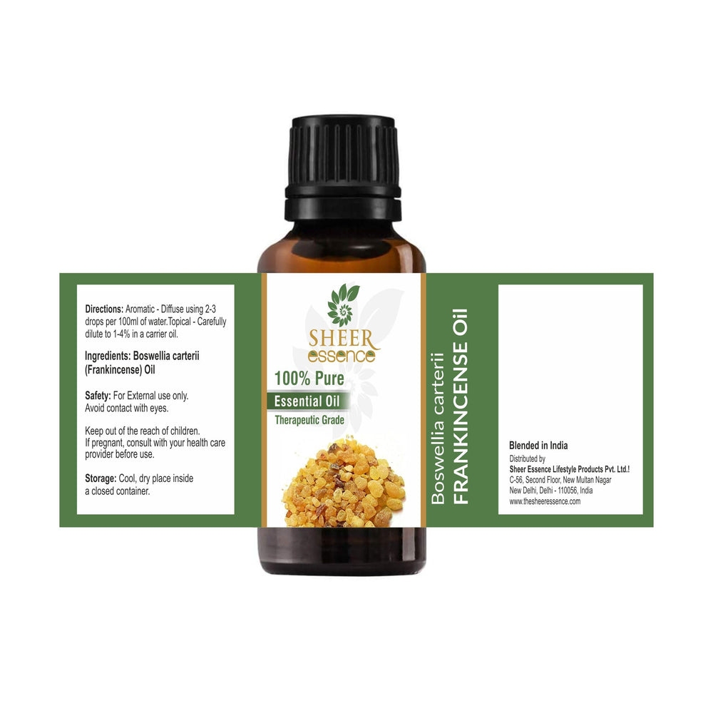 Sheer Essence Frankincense oil diffuser scene creates a calm home aroma