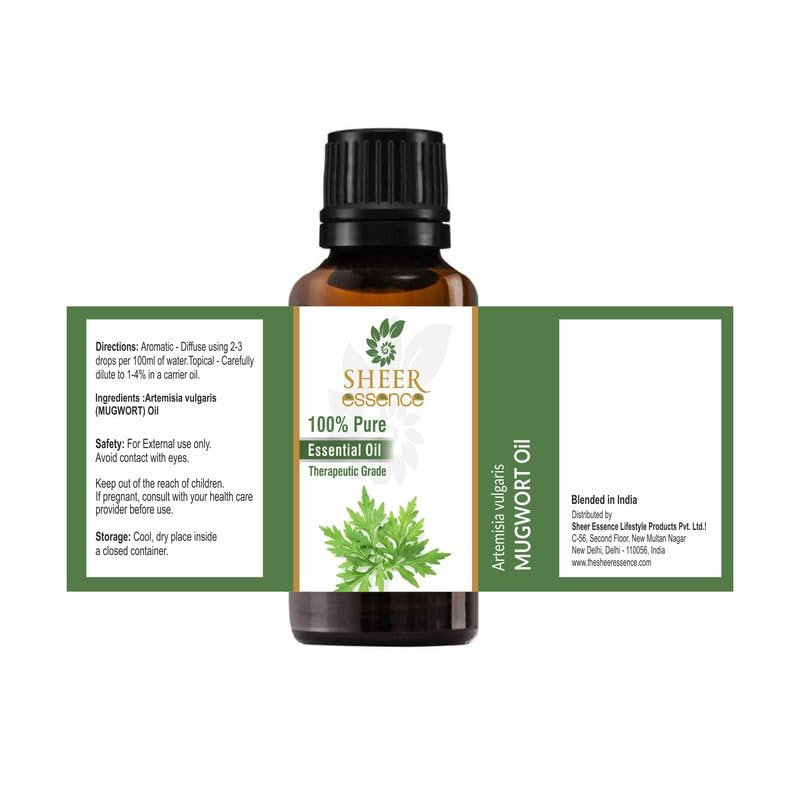 Sheer Essence Mugwort Oil diffuser setup showcasing herbal ambience