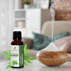 Sheer Essence Mugwort Oil DIY candle for earthy herbal notes