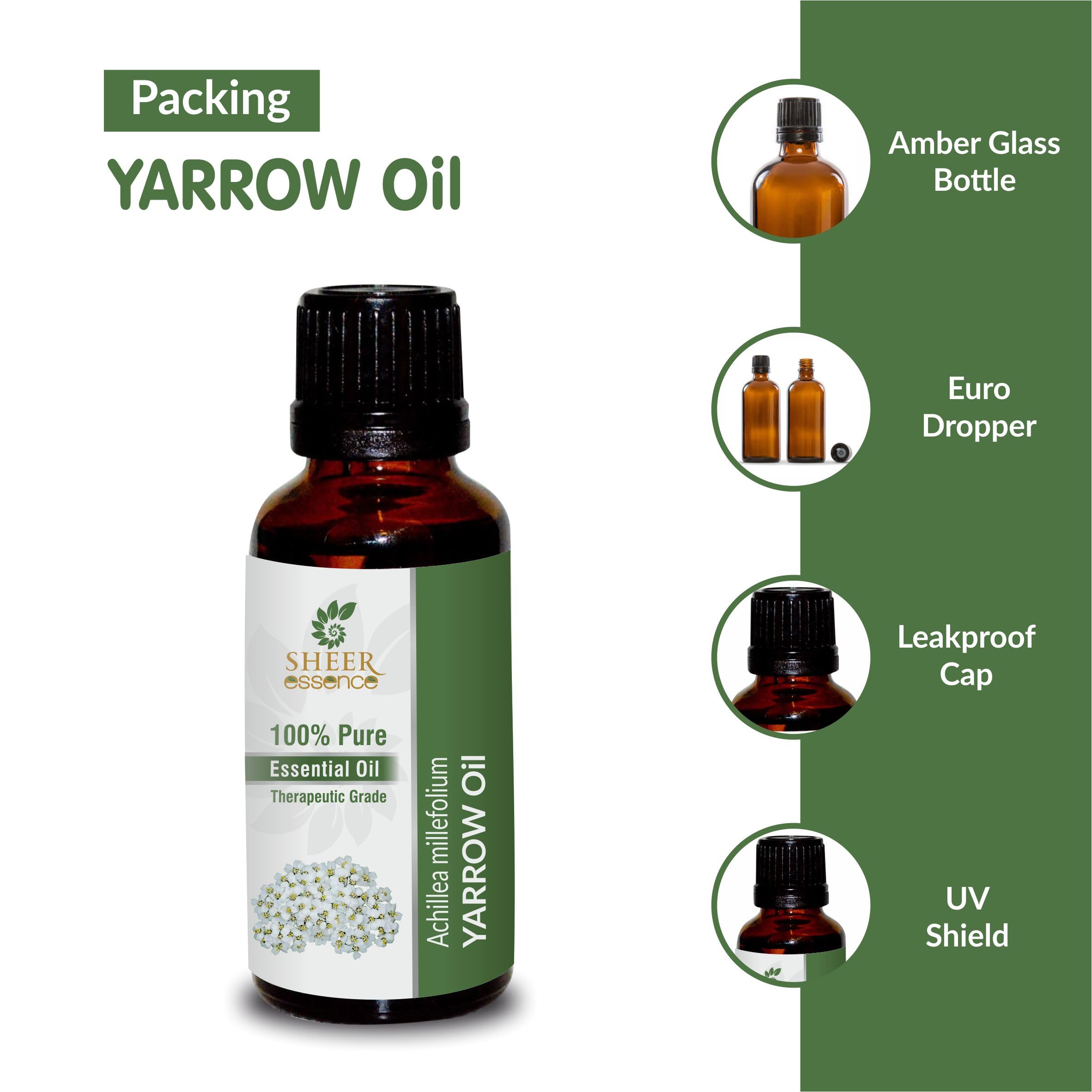 Sheer Essence Yarrow Oil lifestyle spread for daily use