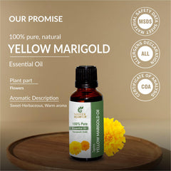 Sheer Essence Yellow Marigold Oil dropper used for precise blending.