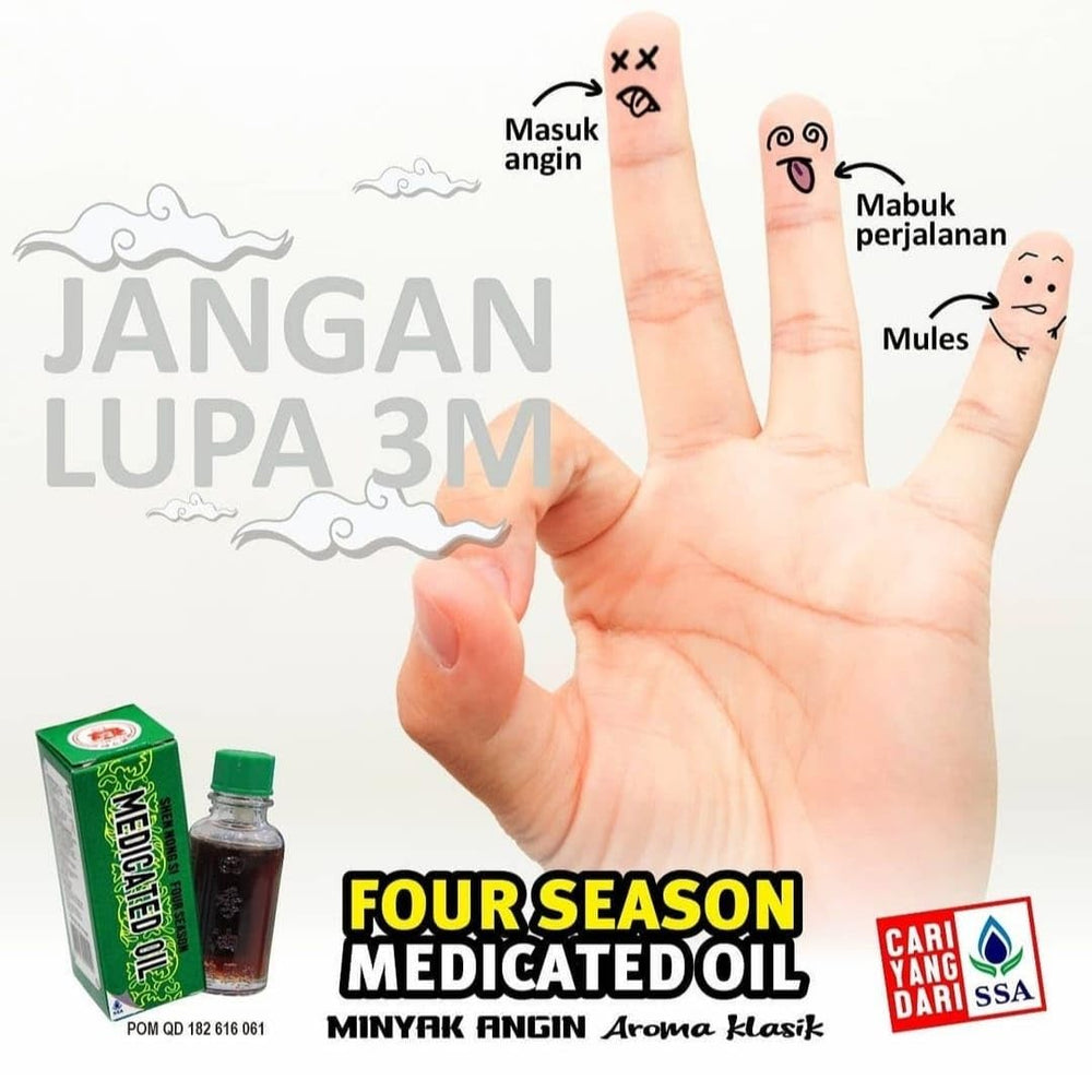 Shen Nong Si Four Season roll-on applied to tense muscles for temporary relief.