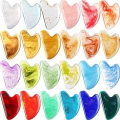 Sherr 24 colors heart-shaped gua sha for facial massage and relaxation