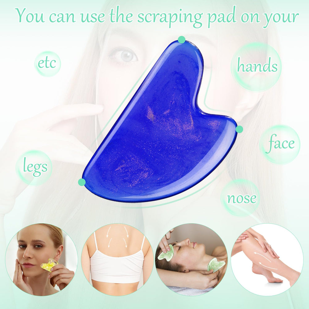 Sherr multi-site gua sha tool supports neck, back and arms relief