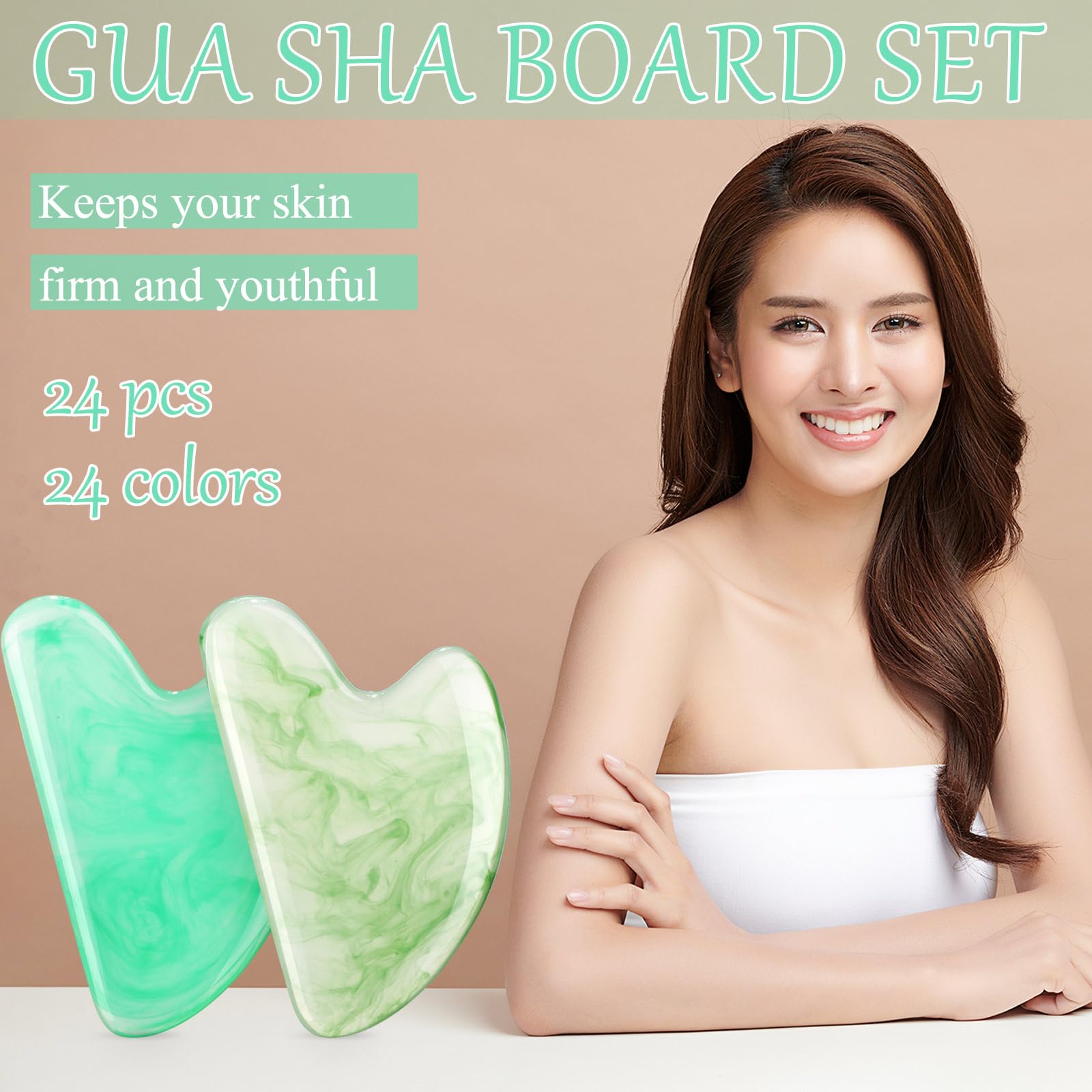 Sherr resin gua sha tool for body massage on shoulders and back