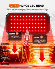 SHEVIEW close-up of LED beads with 660nm red and infrared wavelengths