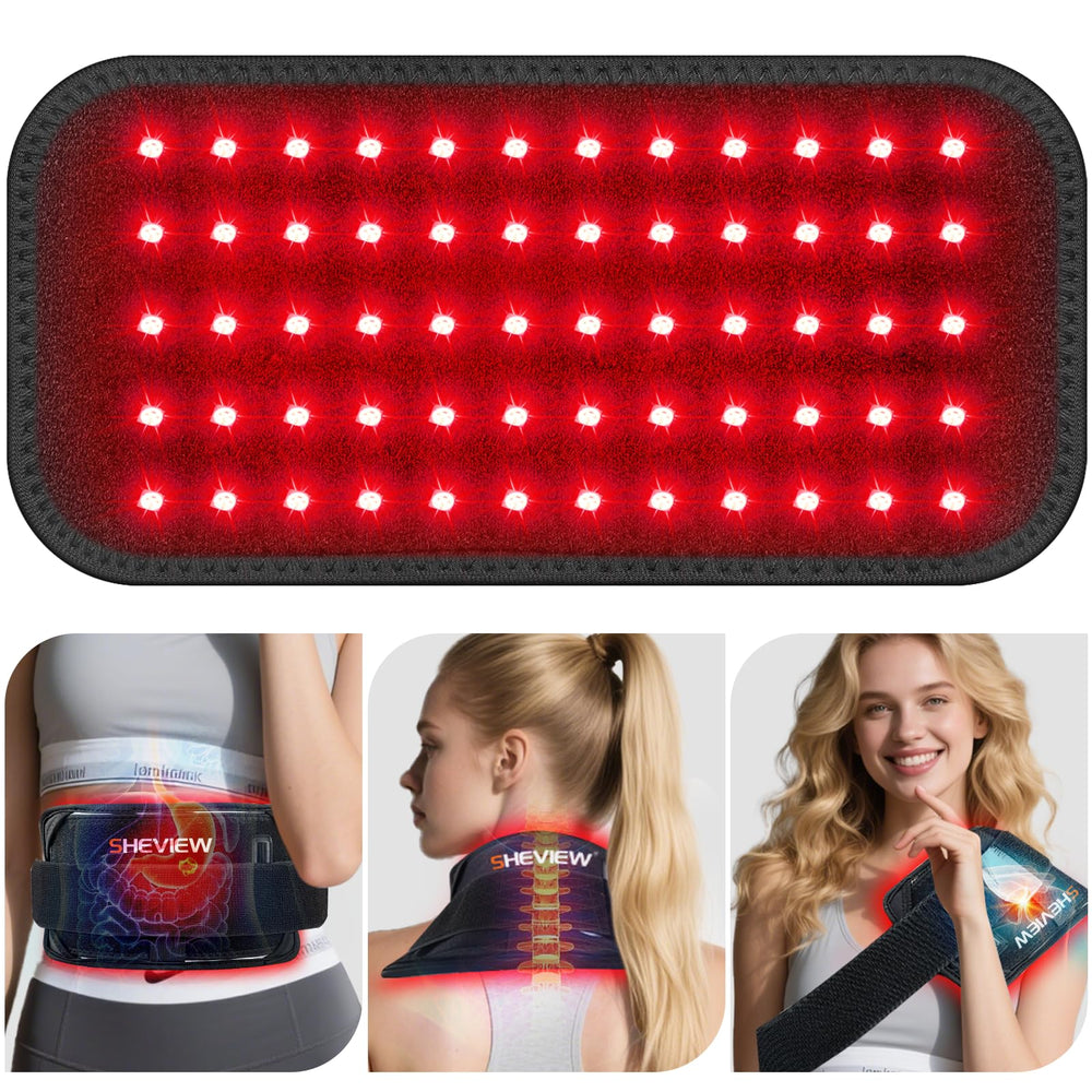 SHEVIEW lower-back application showing targeted warmth for daily use