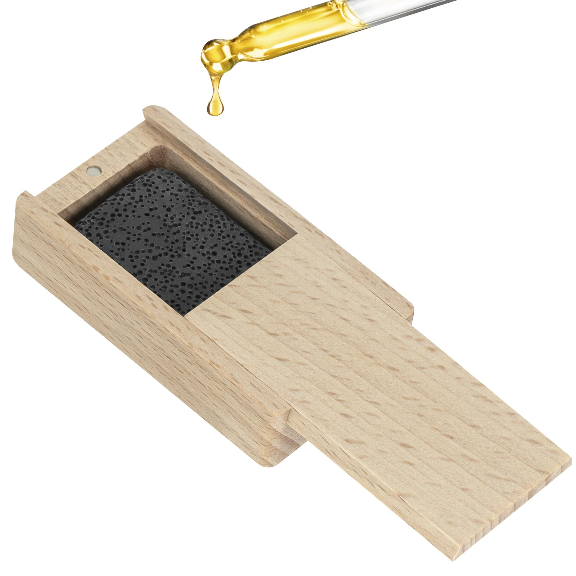 SHIDOW wood diffuser front view for compact spaces and cozy aroma