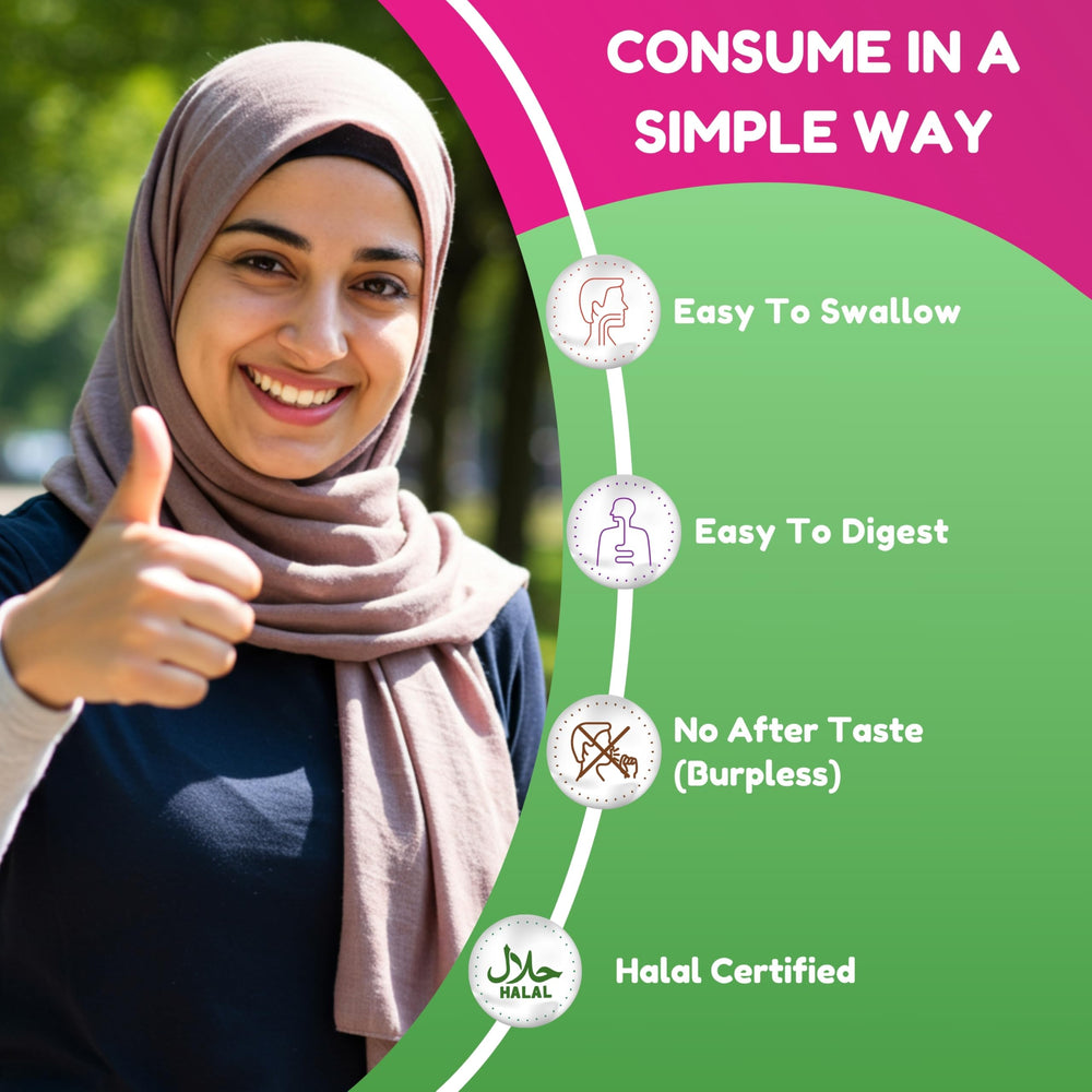 SHIFAA NUTRITION bottle provides 30 servings for a month of collagen support.