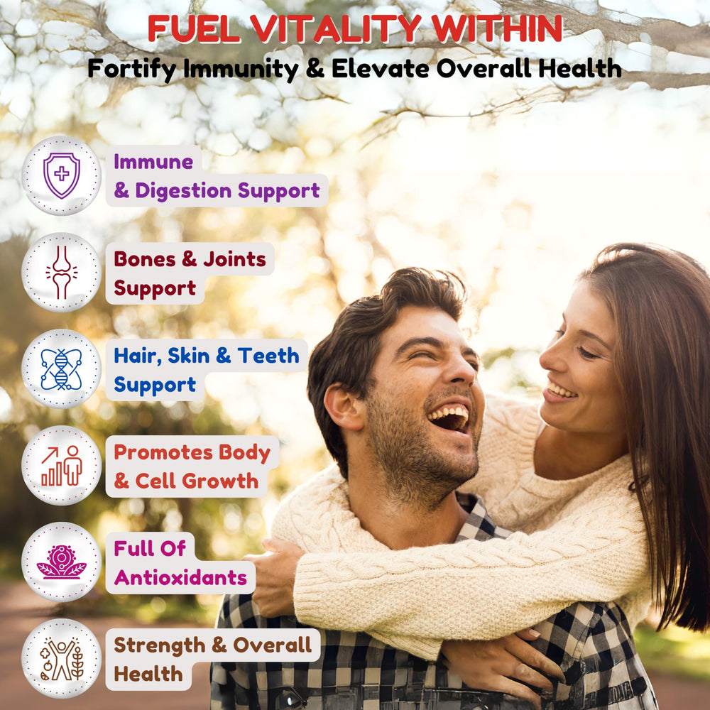 SHIFAA NUTRITION ingredients panel highlights a clean halal and vegetarian formula.