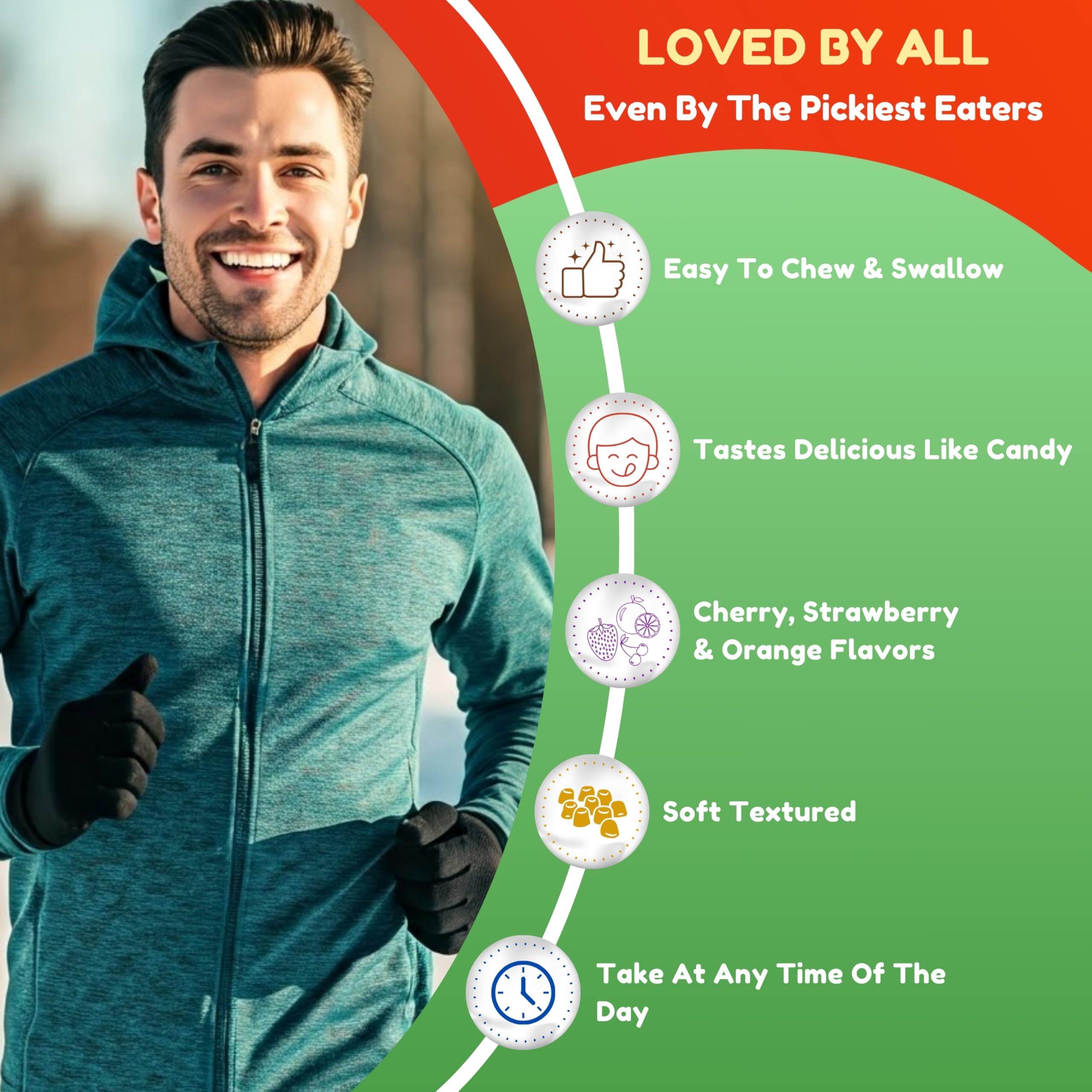 SHIFAA NUTRITION gummy texture invites easy chewing.