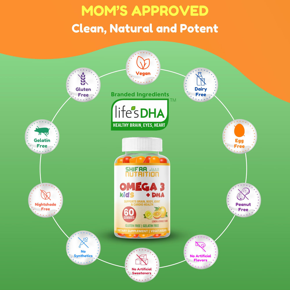 SHIFAA NUTRITION gluten-free, non-GMO gummies for healthy daily routines