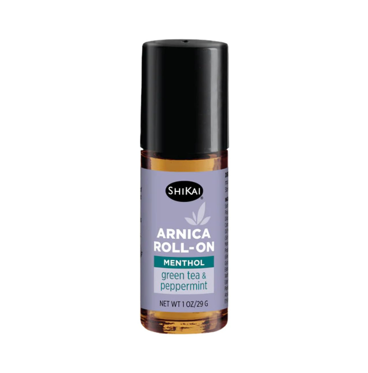ShiKai Arnica Roll On bottle front shows compact, travel-ready topical care for everyday comfort
