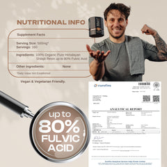 SHILAJOY Shilajit Resin bottle label signals purity and lab-tested quality