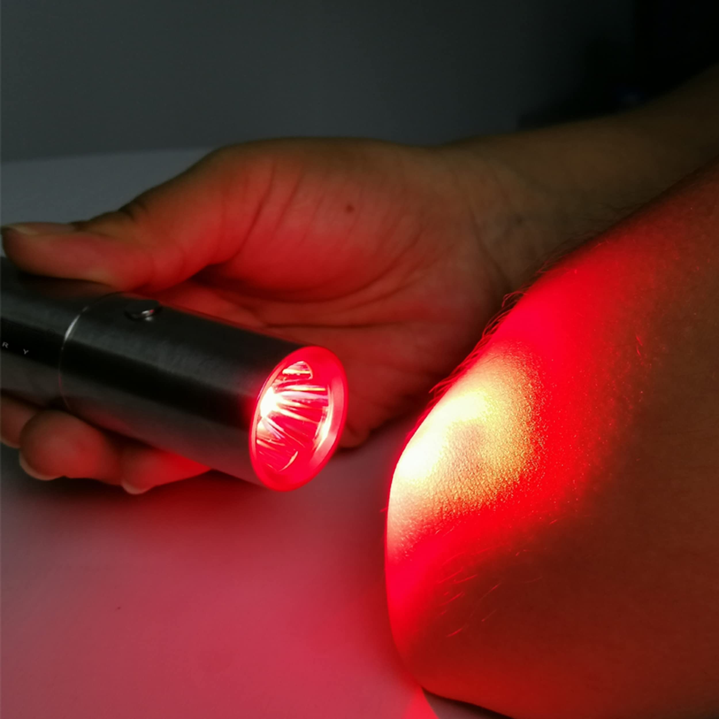 SHINE high-power red light therapy session promotes efficient at-home self-care.