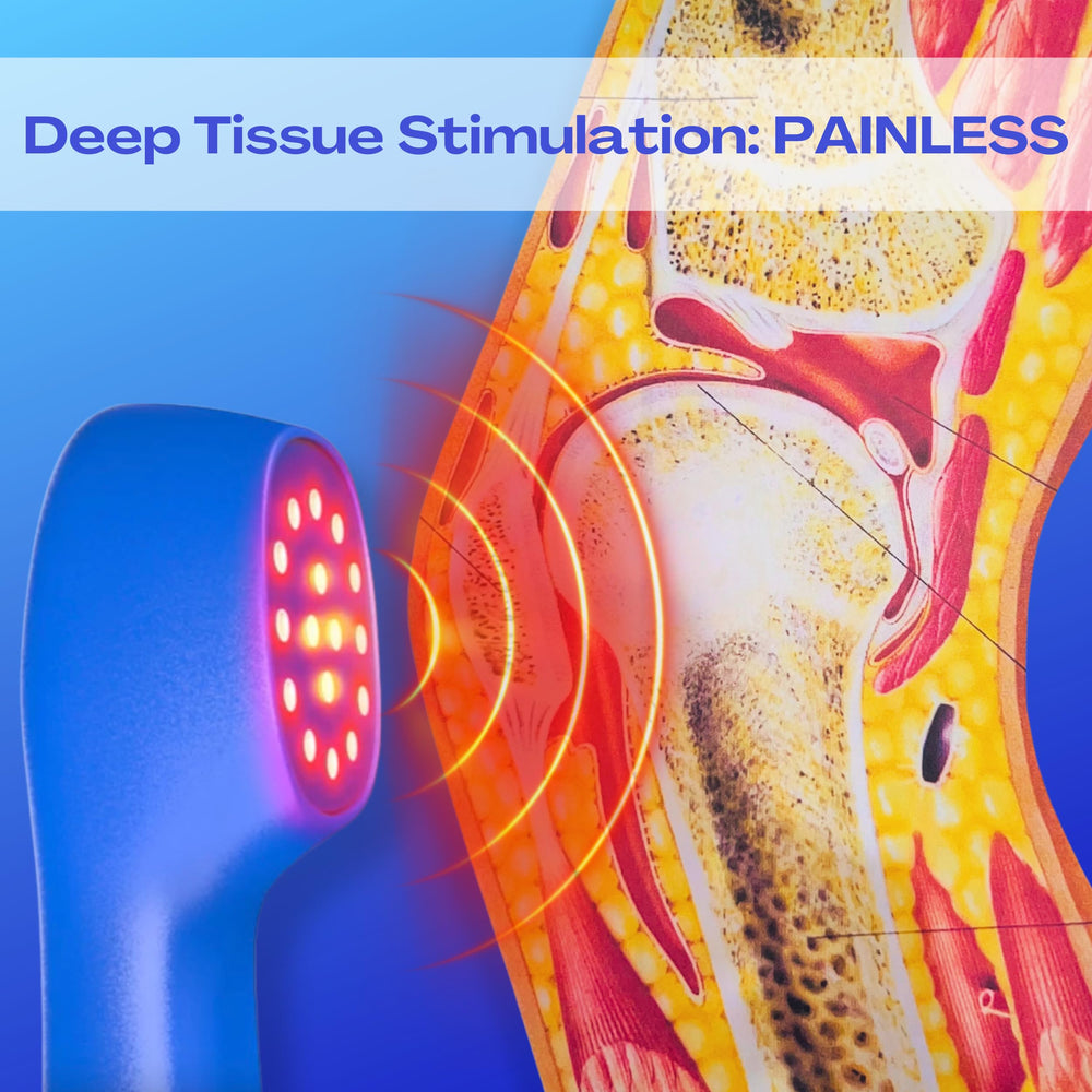 SHINE Relief hand-therapy session with timer controls for quick sessions