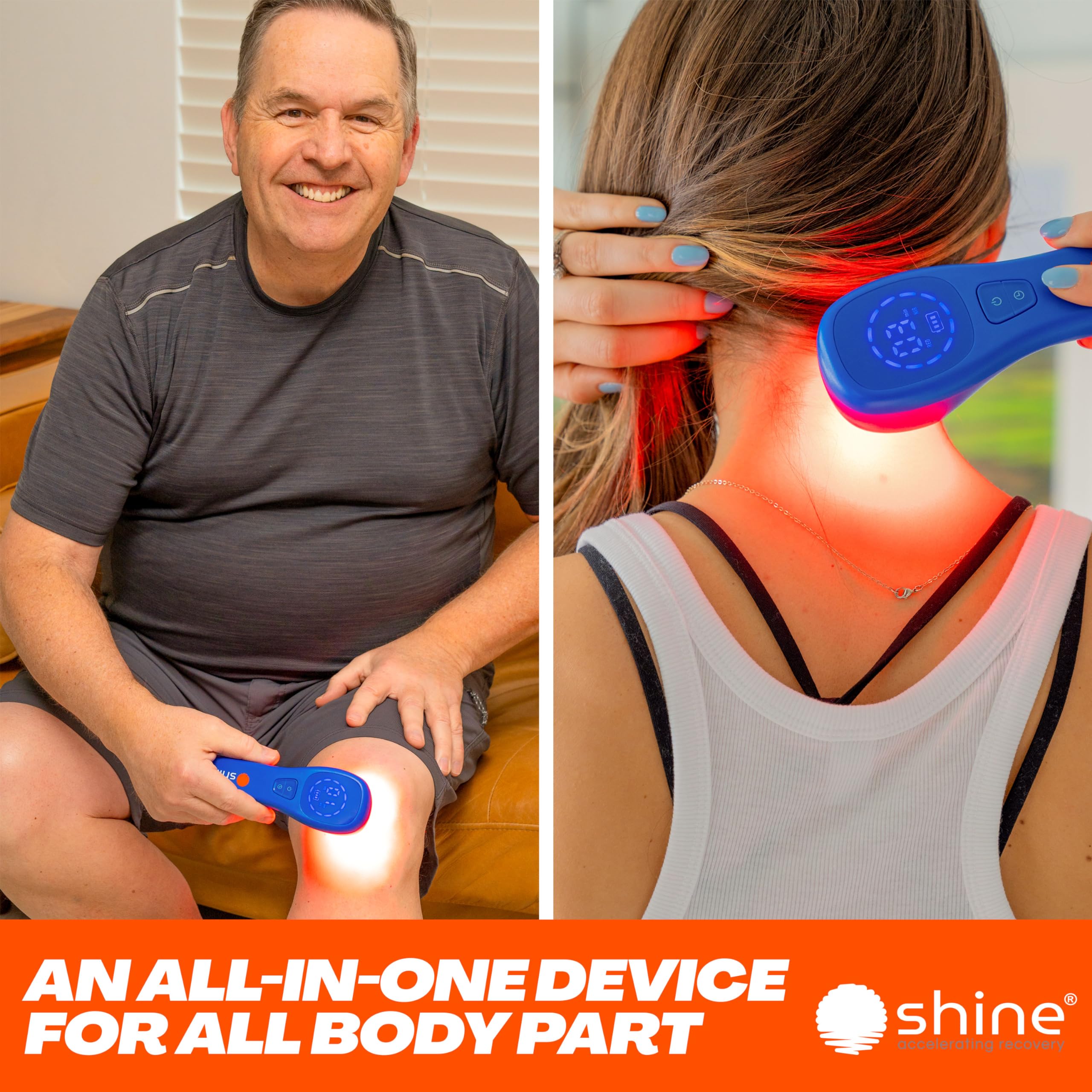 SHINE Relief portable ergonomic design for home or travel use