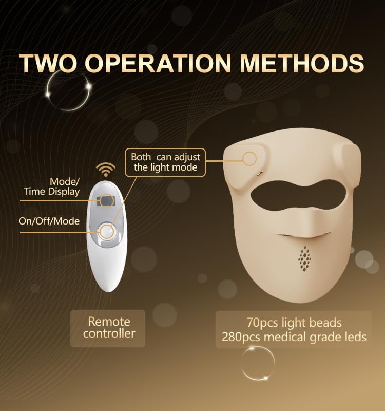 SHINE RENEW LED Face Mask with remote control for hands-free sessions