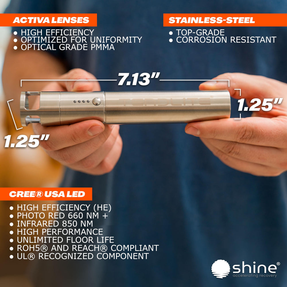 SHINE Tendlite Pro compact portable design for travel or gym