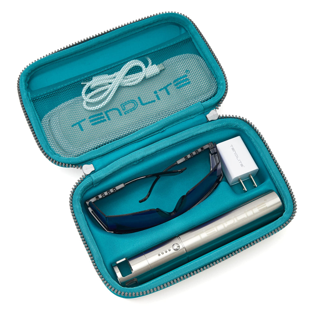 SHINE Tendlite Pro LED array detail showing bright therapy output