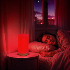 SHINGJIAO Revive wood base detail emphasizes warm, natural bedside appeal