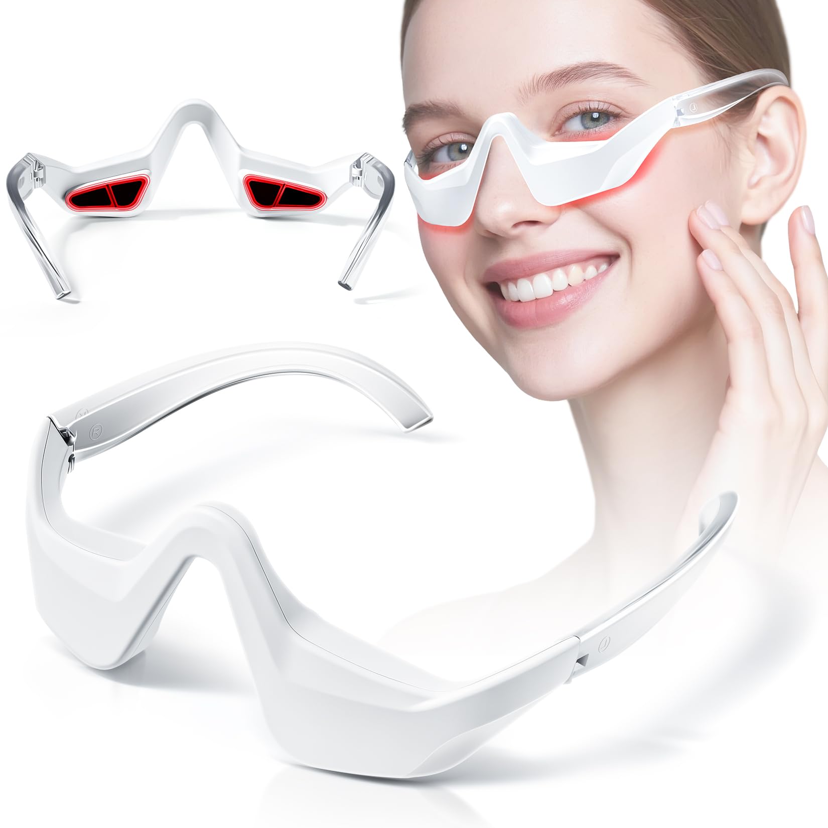 Shmian Under-Eye Therapy Glasses side view for fatigue relief