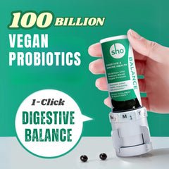 SHO Balance capsules close-up highlighting small smooth capsules