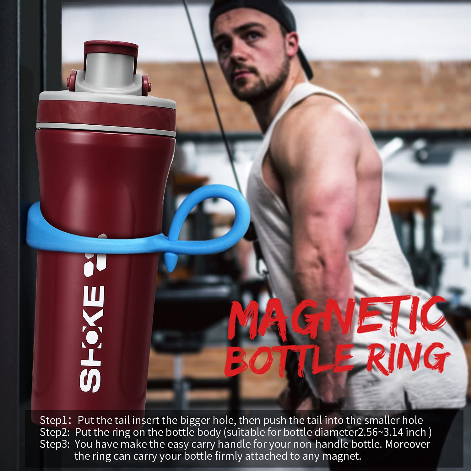 SHOKE bottle with 800 ml markings for precise portion control.