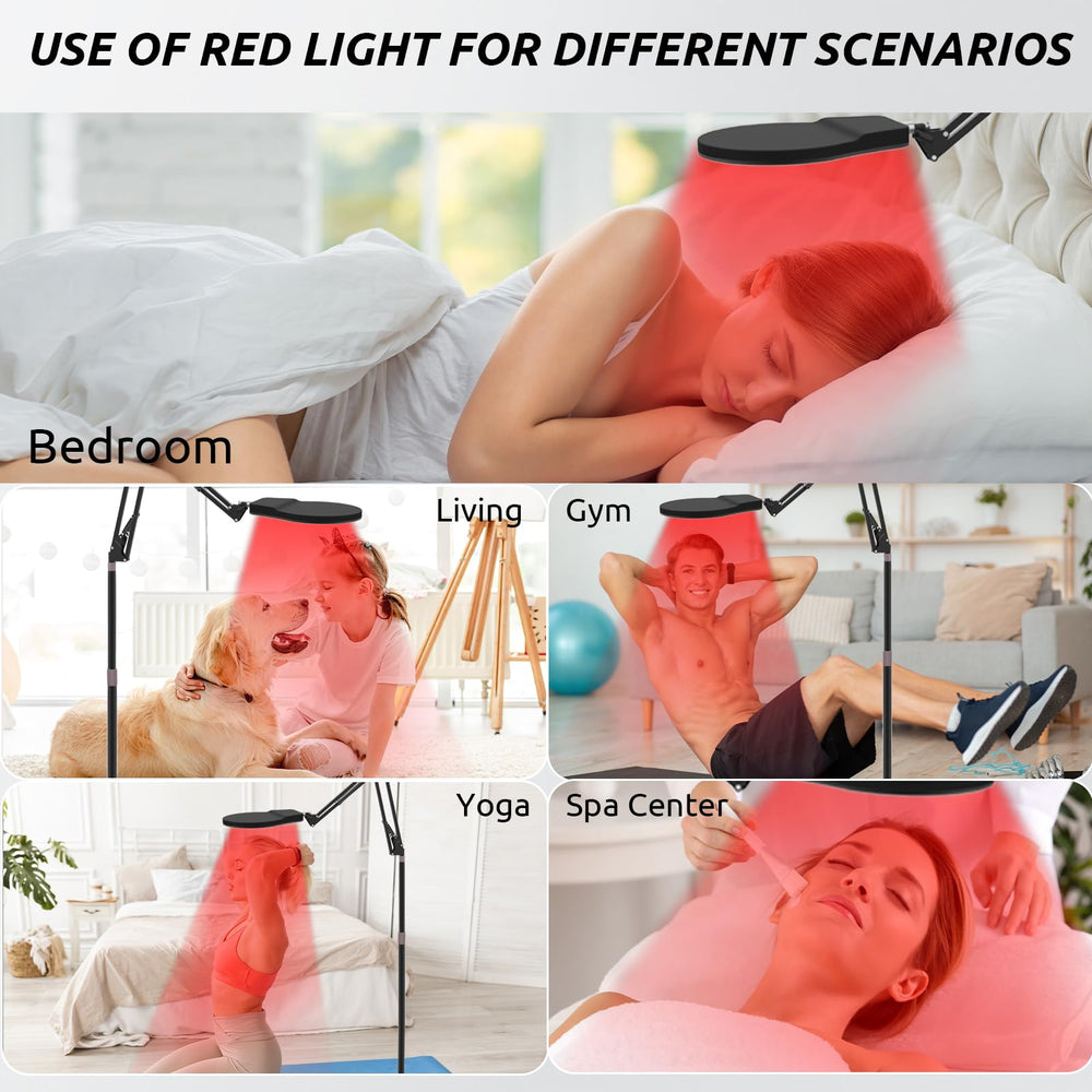 Shomterade red light therapy lamp stable base reduces tipping