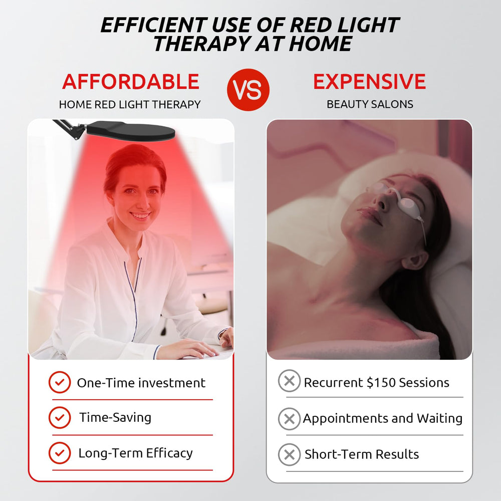 Shomterade red light therapy lamp with stand provides stable home sessions