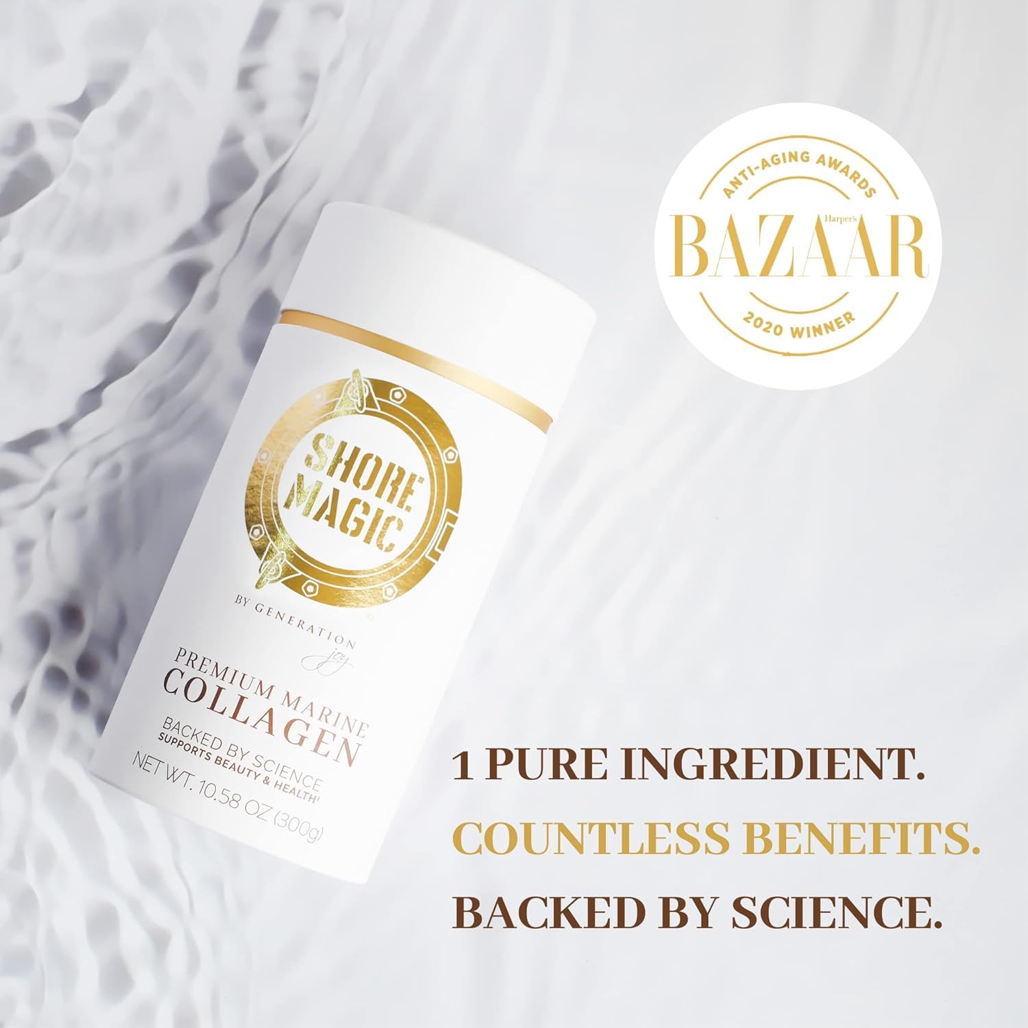 Shore Magic collagen in breakfast setup for joint-friendly days.