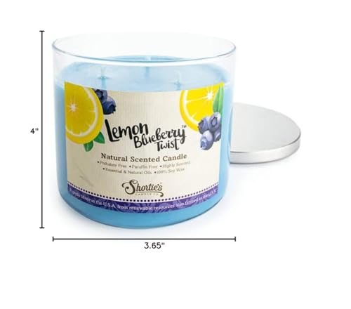 Shortie's Lemon Blueberry Twist jar with 14.5 oz capacity.